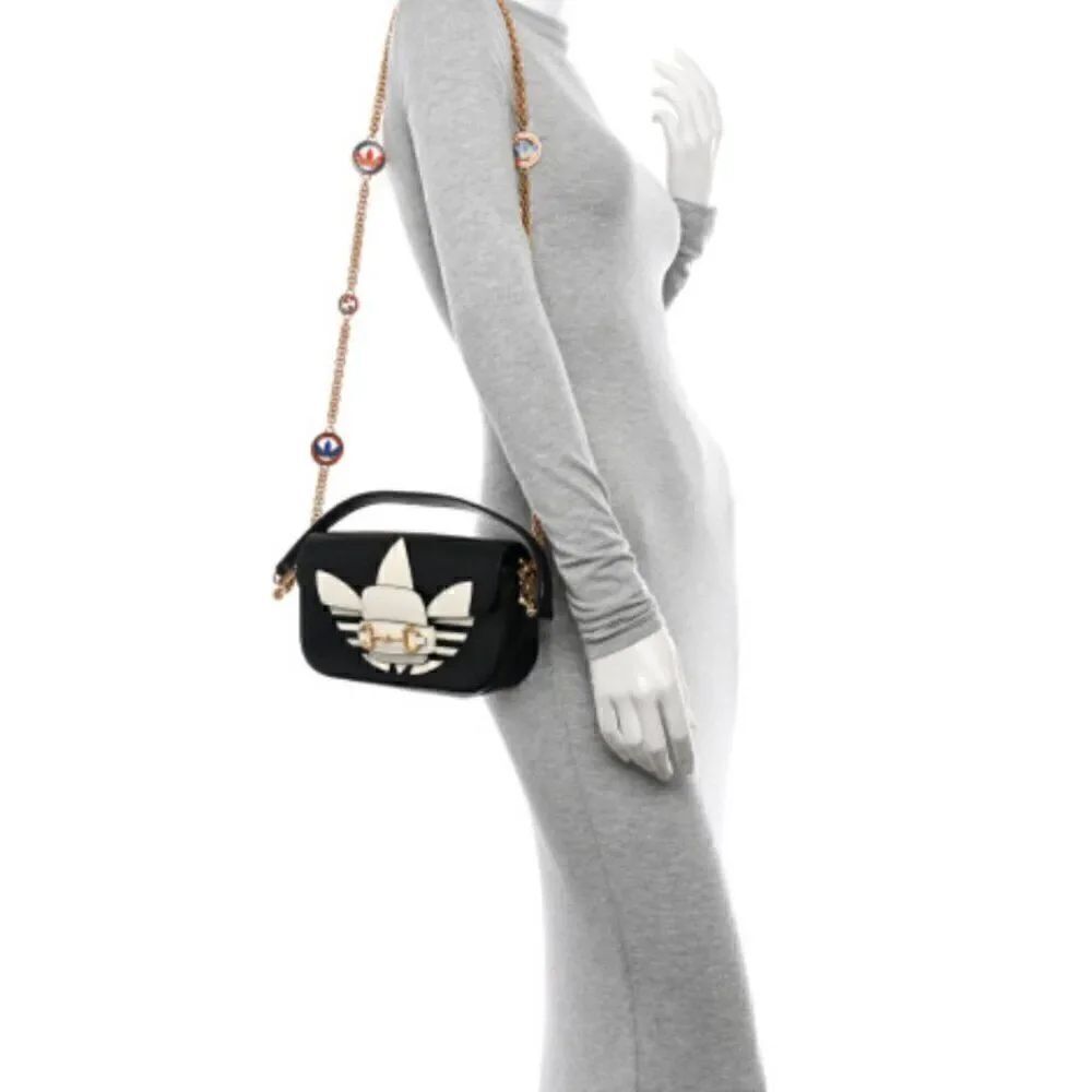 Gucci x Adidas Horsebit 1955 Shoulder Bag Leather East West